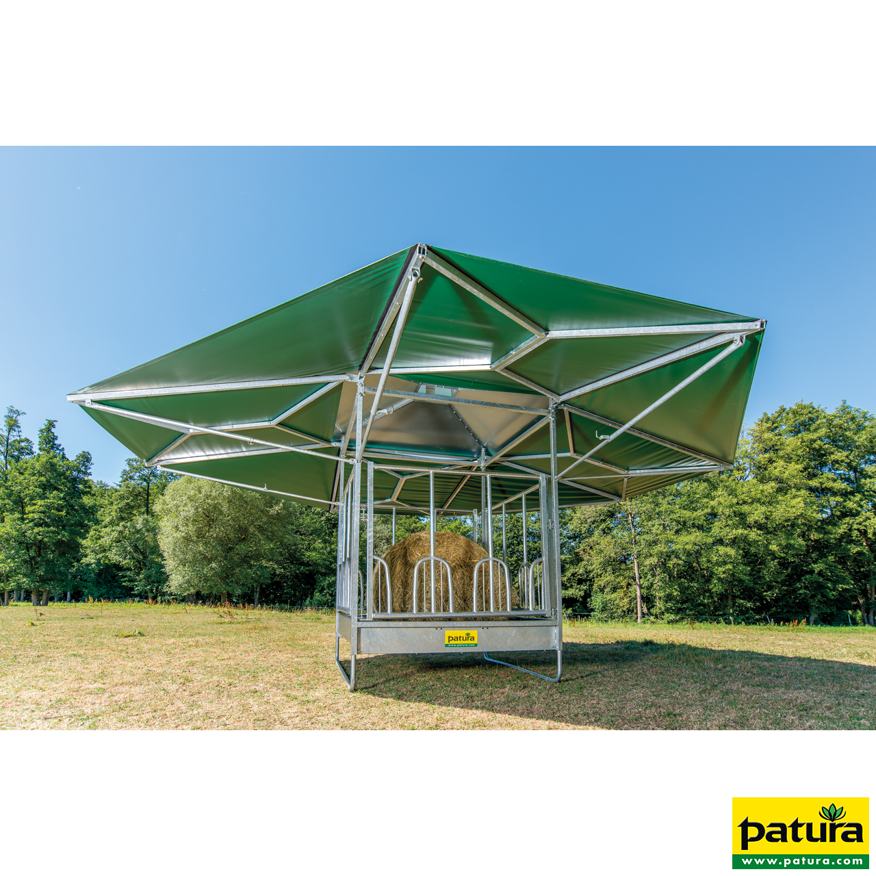 30353111 Patura Klima Viereckraufe mit Universalfressgittern Dach