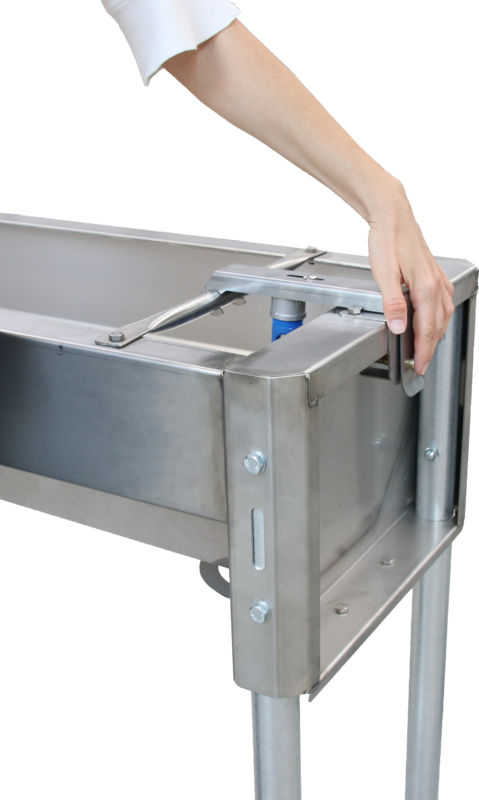 Patura Schnellablauftrog 1306714, Länge 1,40 m, 100 Liter, Detail Ablauf 2