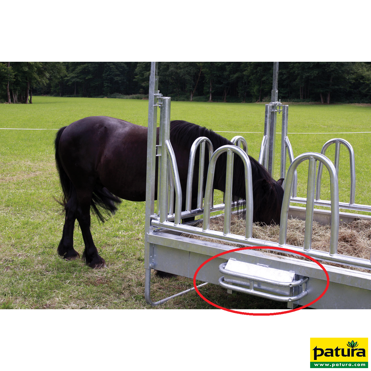 303547 Dreipunkt-Schutzbügel für Patura Viereckraufe und Großballenraufe