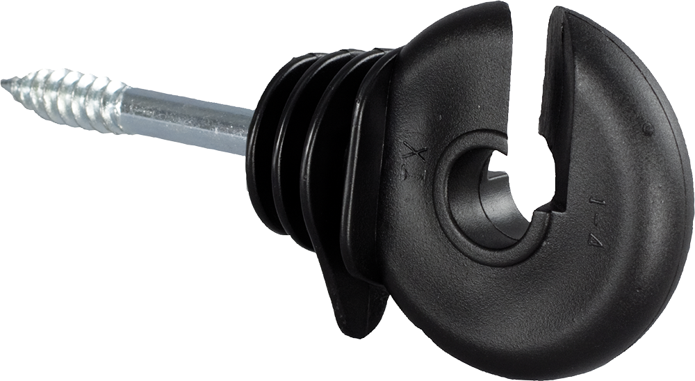 25 Stk. Ringisolator Compact mit Holzgewinde, 5,2 mm Schaft