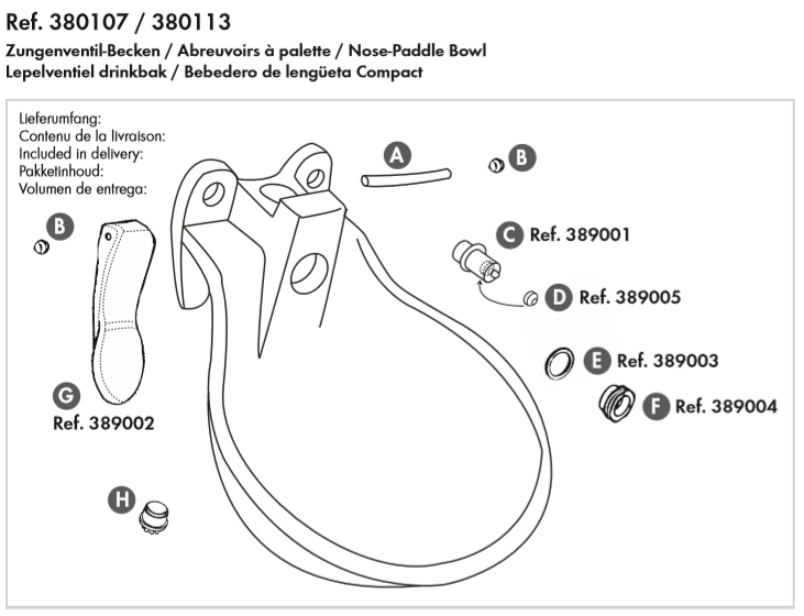 Ventil komplett, für 380107 & 380113