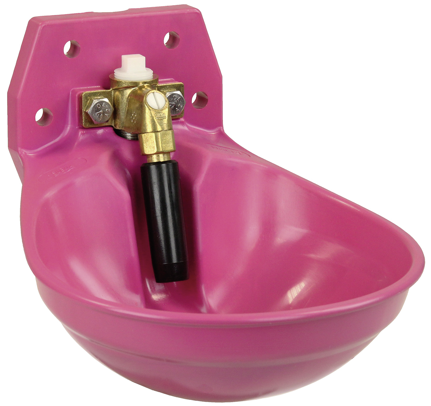 Rohrventil-Becken Mod. 12P PINK mit 3/4" Messingventil