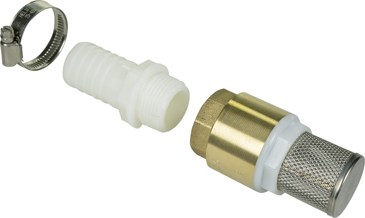 Saugkorb mit Rückschlagventil, inkl. Schlauchtülle