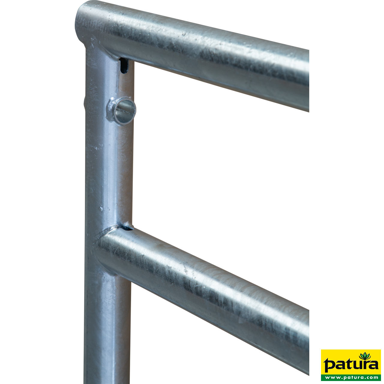 371040 Patura Weidezauntor Compact, dreifach verstellbar, Höhe 90 cm, Länge 1,25 m bis 3,00 m, Detail Rohre