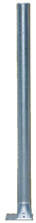Pfosten 102, Länge 1,65 m, mit Bodenplatte außermittig