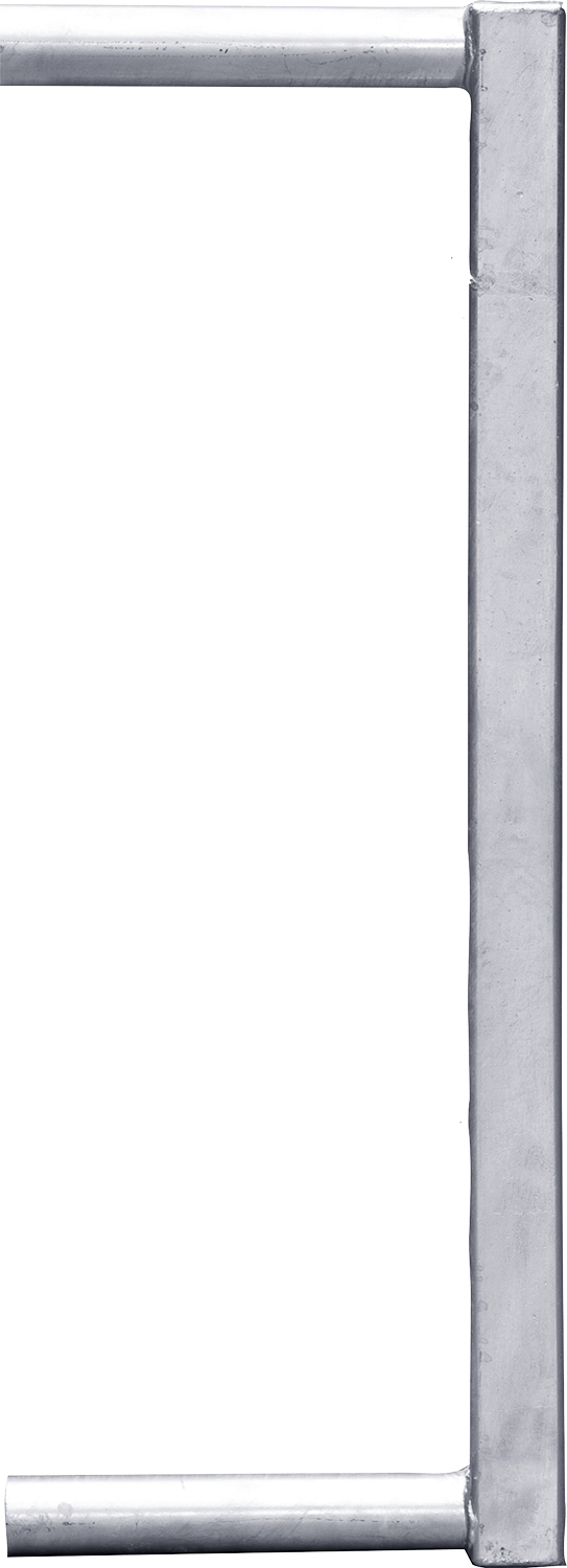 Abschlussrohr 60 x 60 mm für Fressgitter