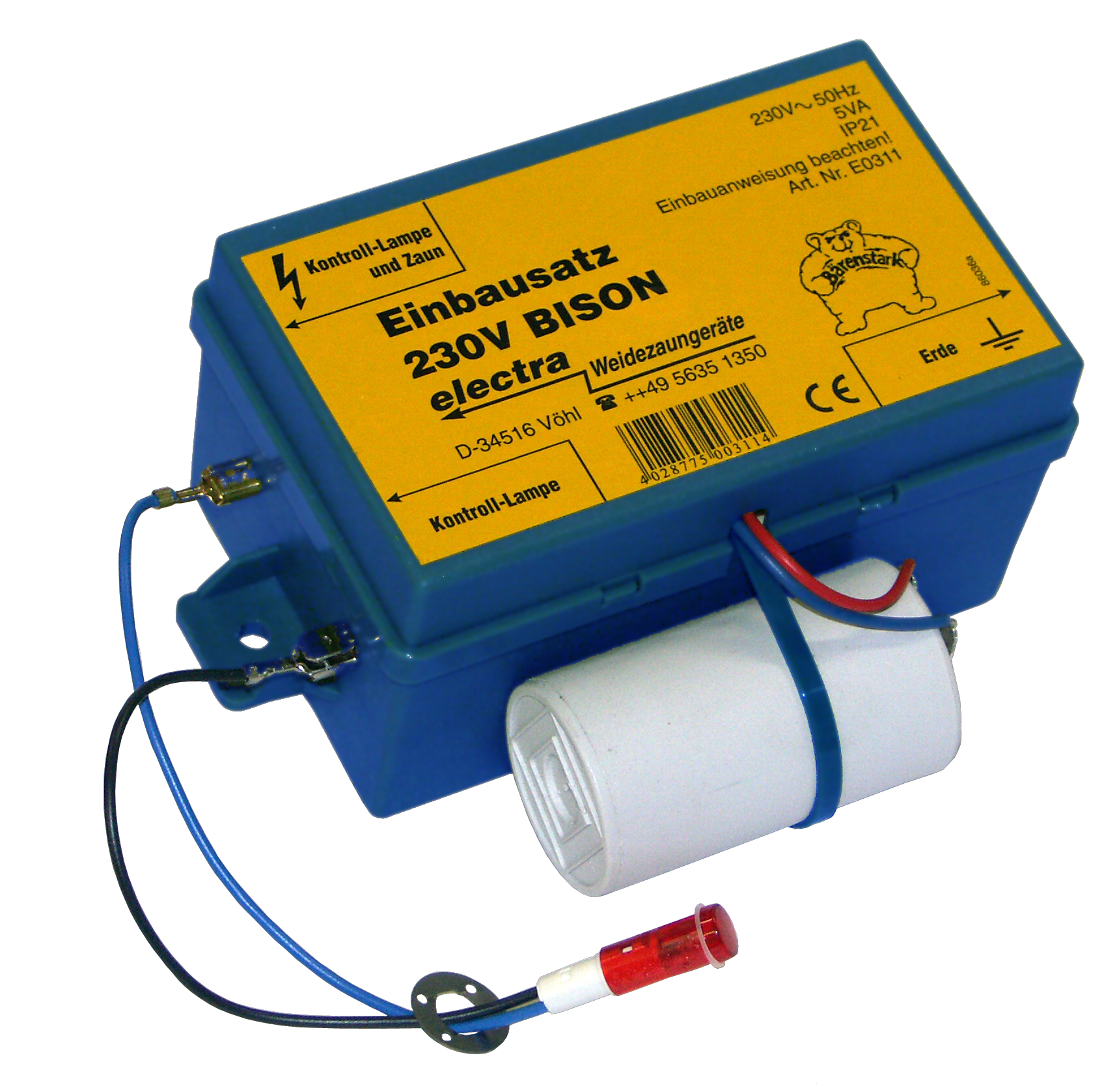 E0311 electra Reparatur-Einbausatz 230 V BISON für Weidezaungeräte
