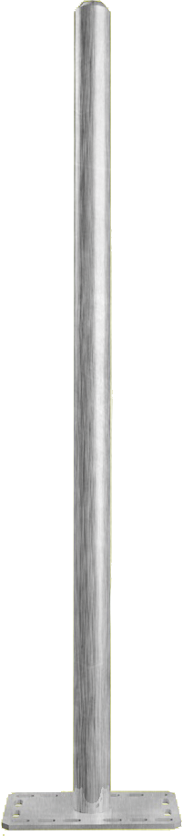 Pfosten 76, Länge 1,35 m, mit Bodenplatte