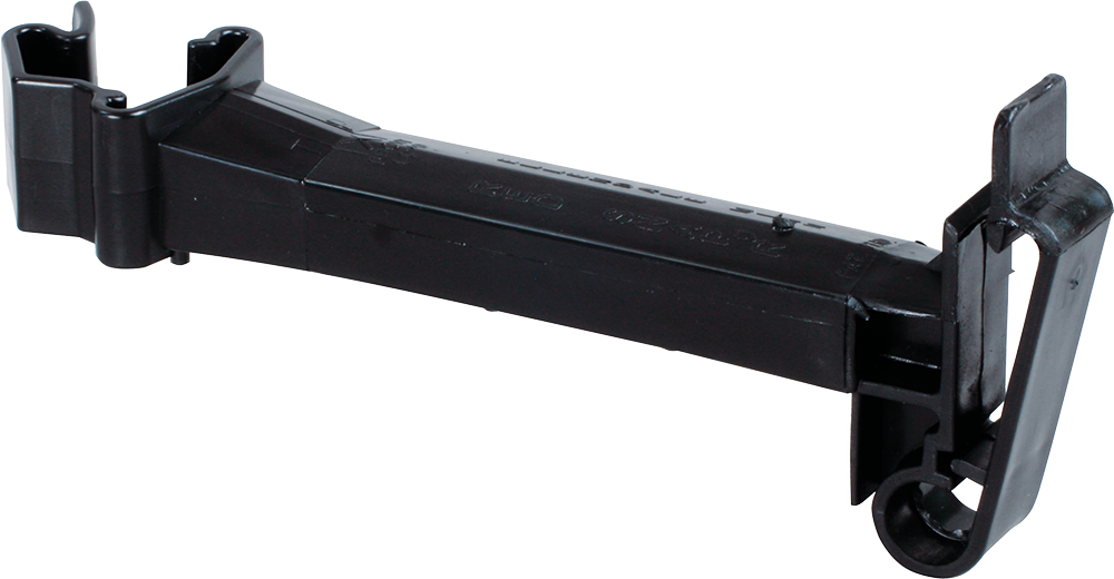 20 Stk. Abstands-Isolator für T-Pfosten, schwarz, für Breitbändern bis 40 mm