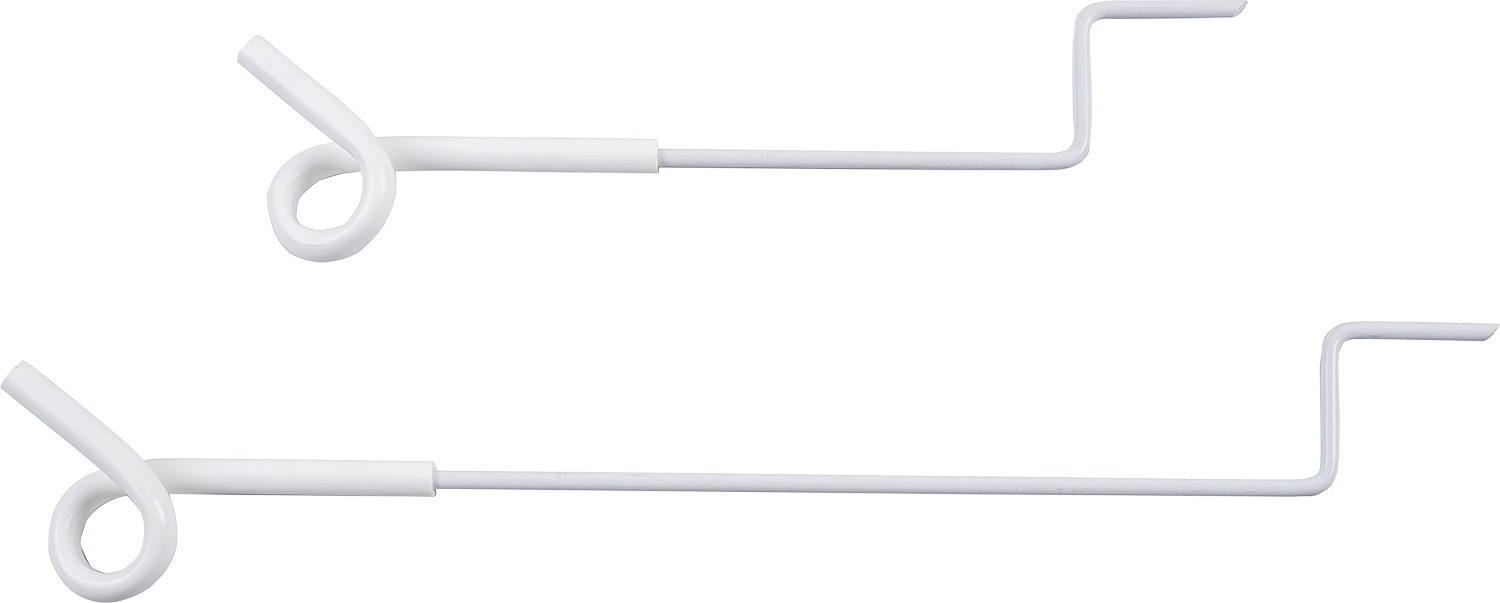 5 Stk. 40 cm Abstandhalter mit Ösenisolator, zum Annageln