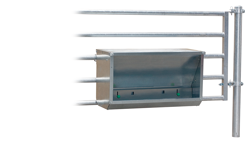 Futterautomat für Kälber zum Einhängen in Abtrennungen