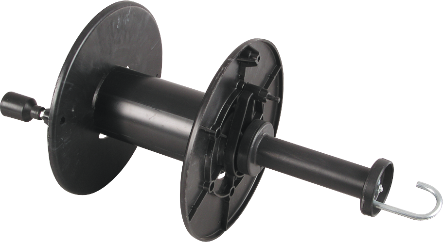 Haspel mit Handgriff, mit Arretierung, für bis zu 500 m Litze