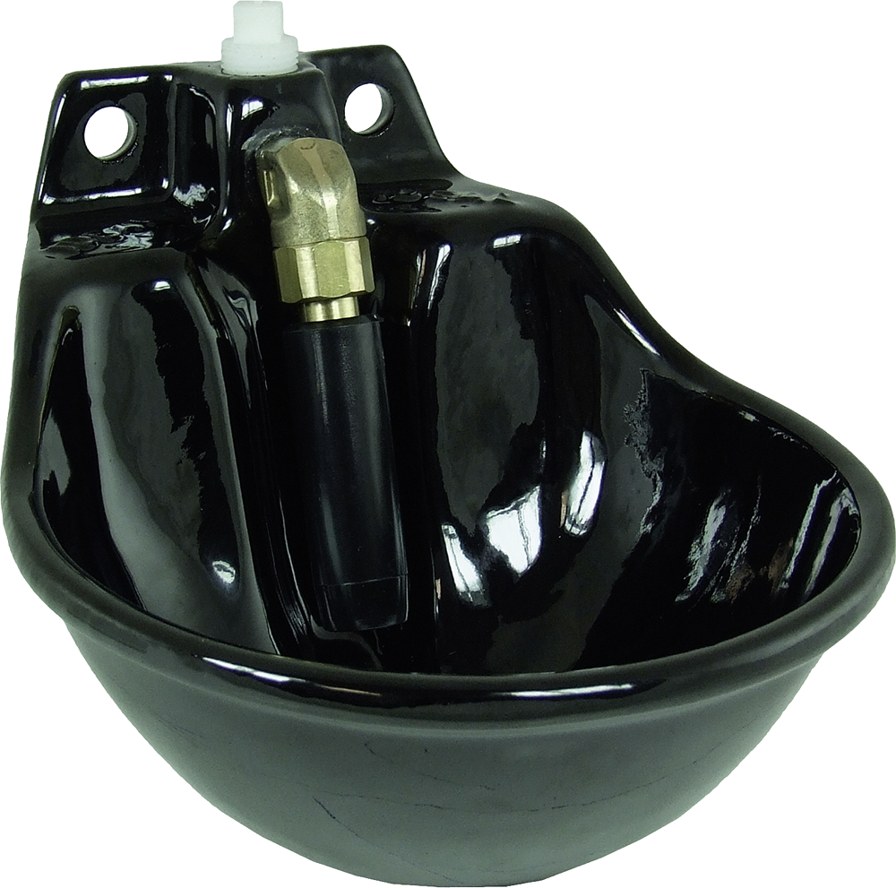 Rohrventil-Becken Mod. Ideal, emailliere Gussschale