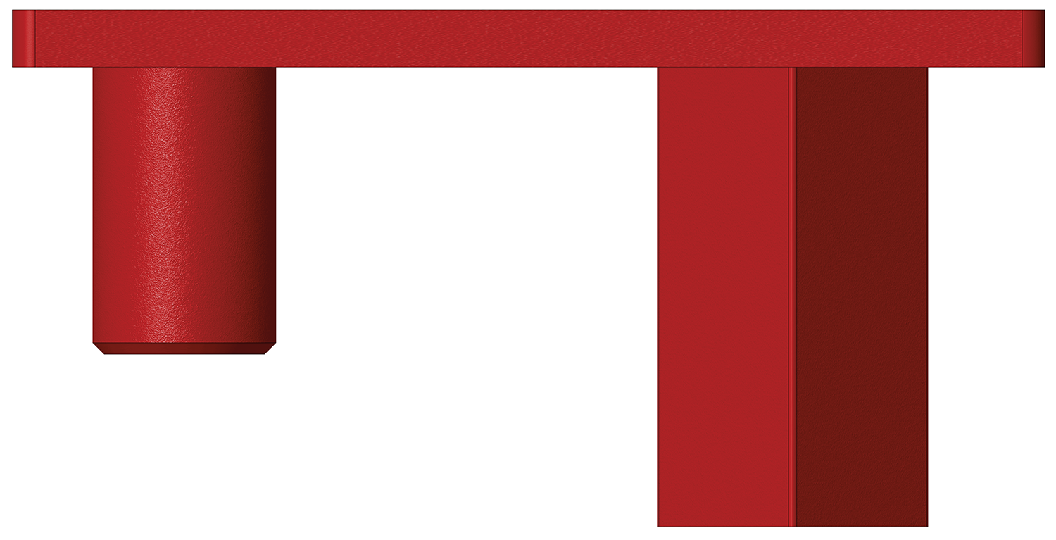 Türfixierung für Tür geteilt