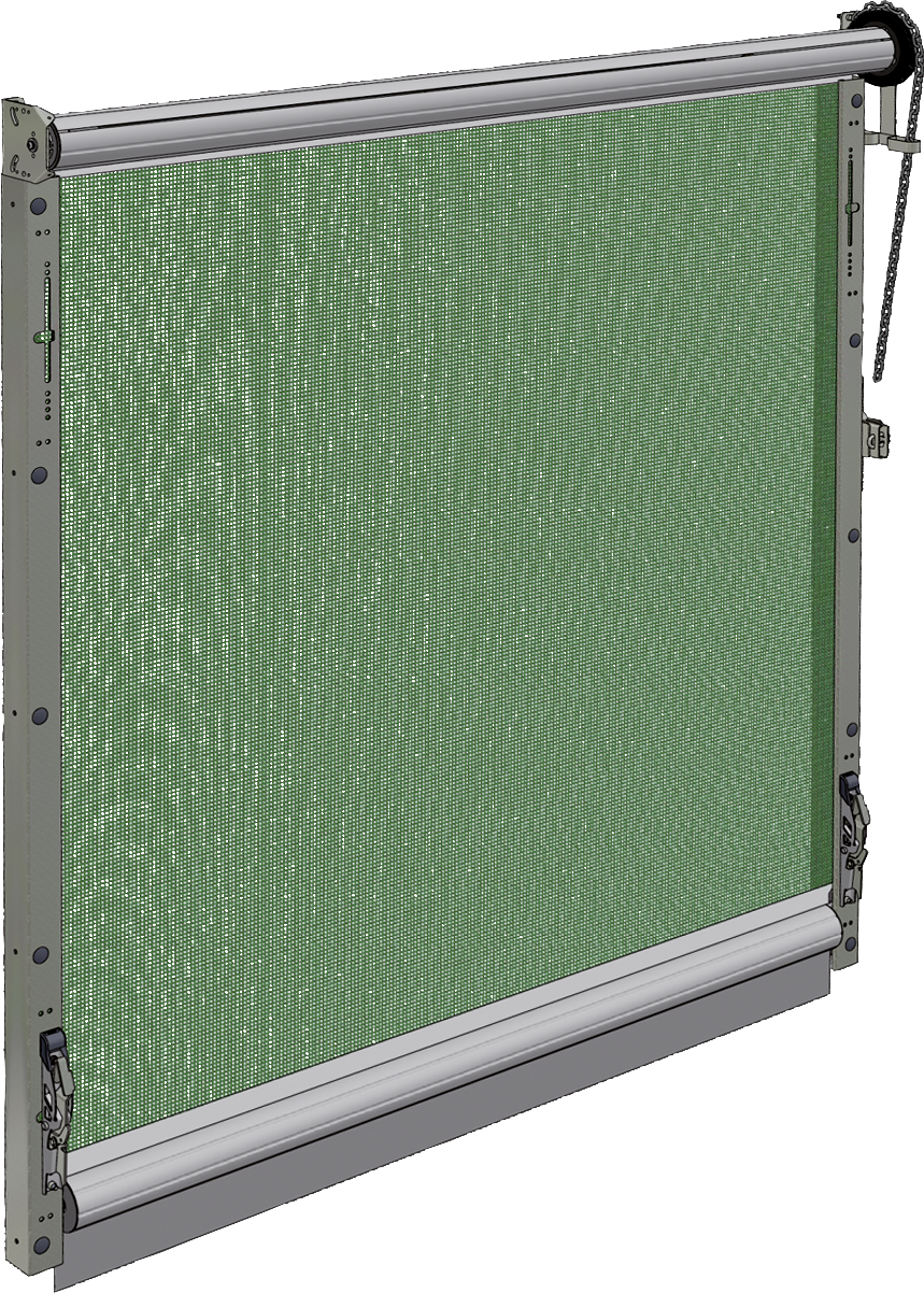 Schnelllauf-Tor, Höhe 4.10 m Breite 5.00 m, mit Führungsschiene