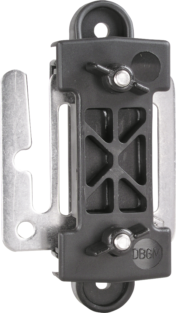 3 Stk. Breitband-Zug- und Eckisolator, mit Verbindungsplatte, für Bänder bis 40 mm