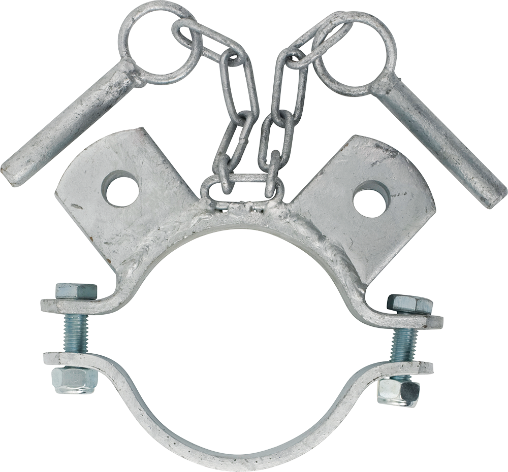 Schelle 102, 2 Halter, winklig