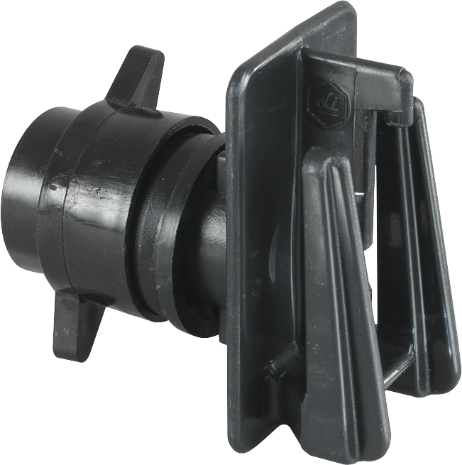 10 Stk. Schraub-Breitbandisolator für Pfähle bis 12 mm, für Band bis 40 mm