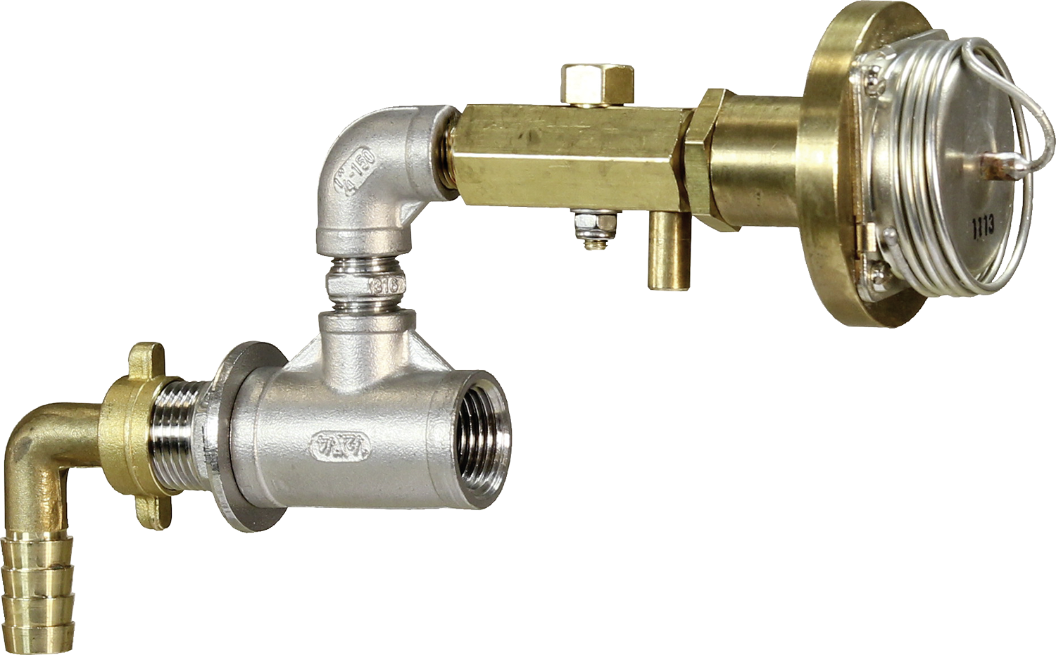 Frostschutzwächter mit Thermostatventil für Schwenktrog, Anschluss 3/4"