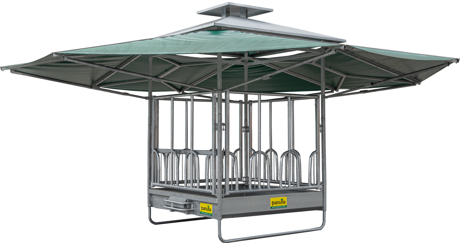 30353111 Patura Klima Viereckraufe mit Universalfressgittern