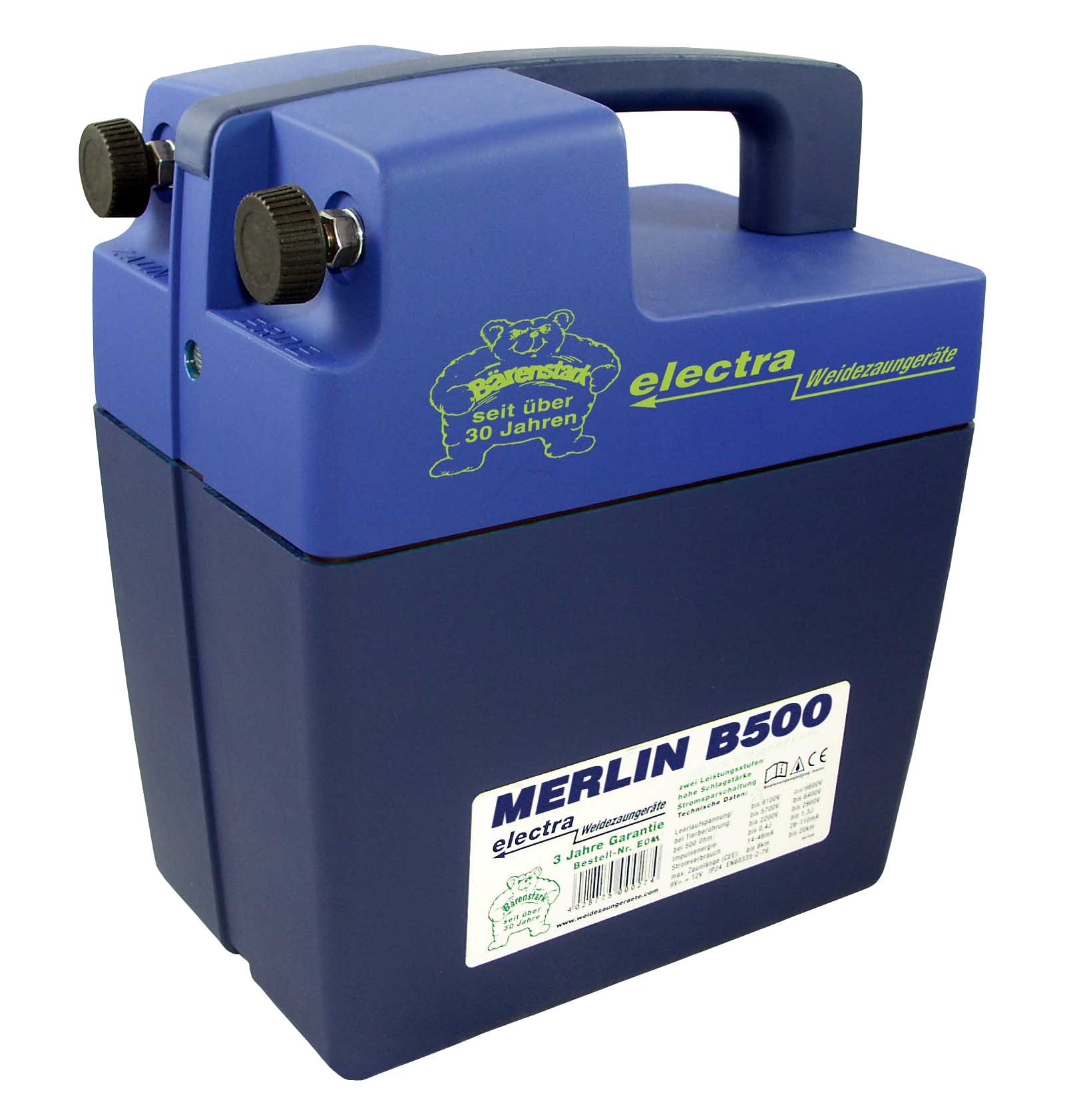 merlin B500, unser stärkstes 9V Weidezaungerät
