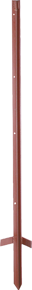 10 Stk. 1,20 m Winkelstahlpfahl, 3 mm stark, lackiert, mit Trittfuß