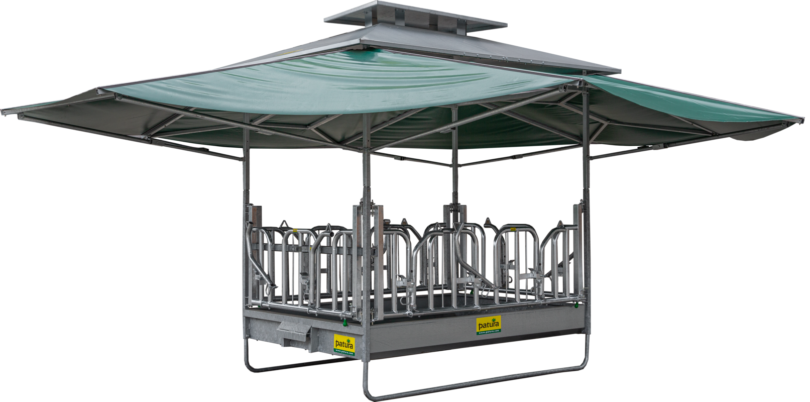 30357111 Patura Klima Großballenraufe mit Schwedenfressgittern