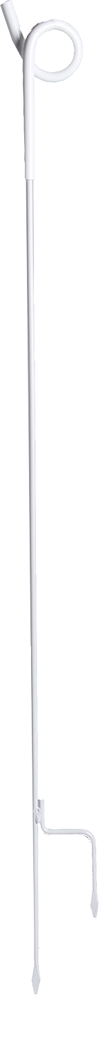 10 Stk. Federstahlpfahl (7 mm); Länge 1,07 m, mit Ösenisolator