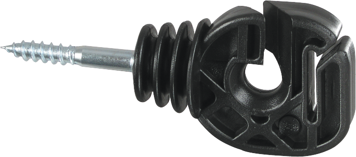 25 Stk. Seil- / Bandisolator, Holzgewinde, für Seile und Breitbänder bis 20 mm