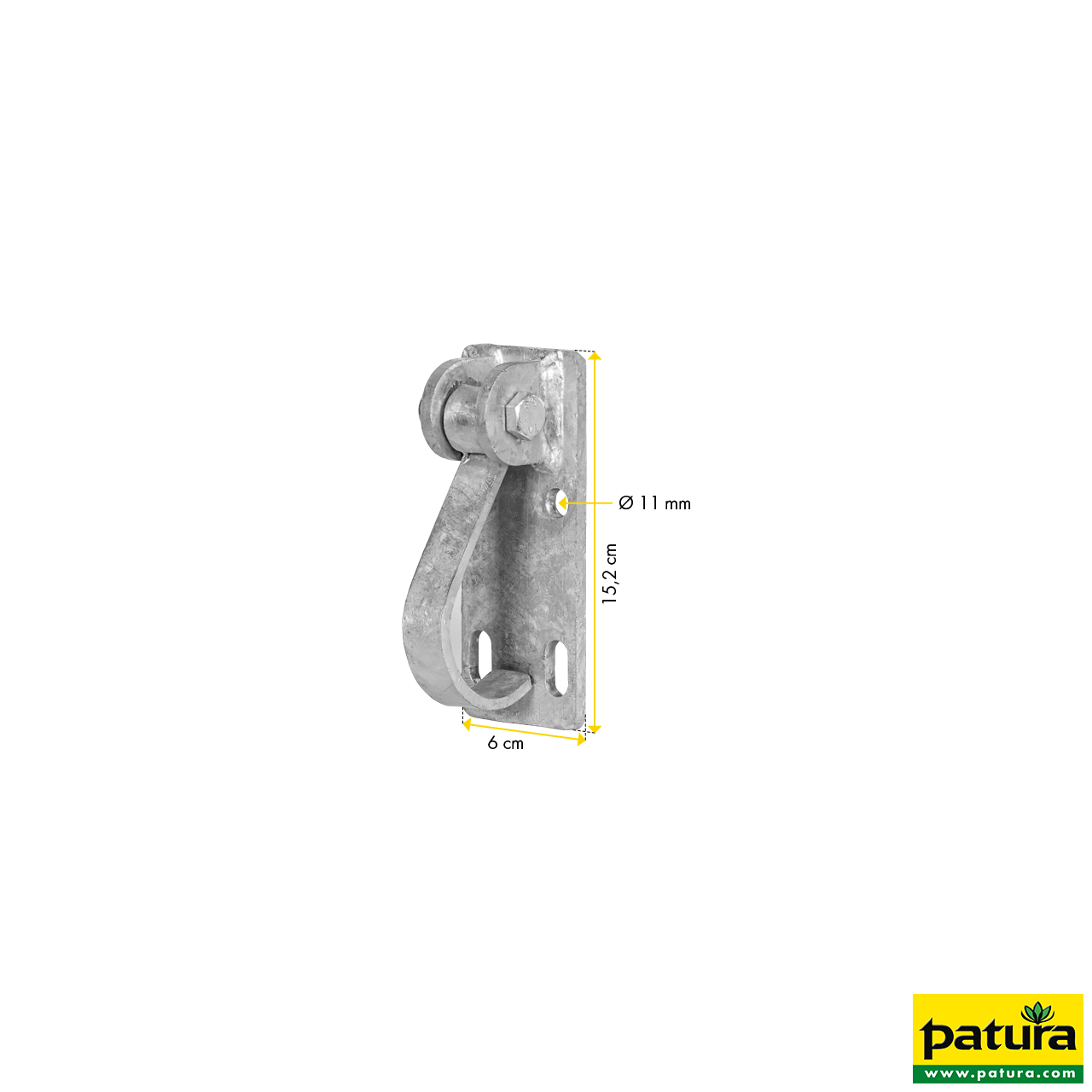304141 Patura Haltebügel für Tore an Wand, Maße