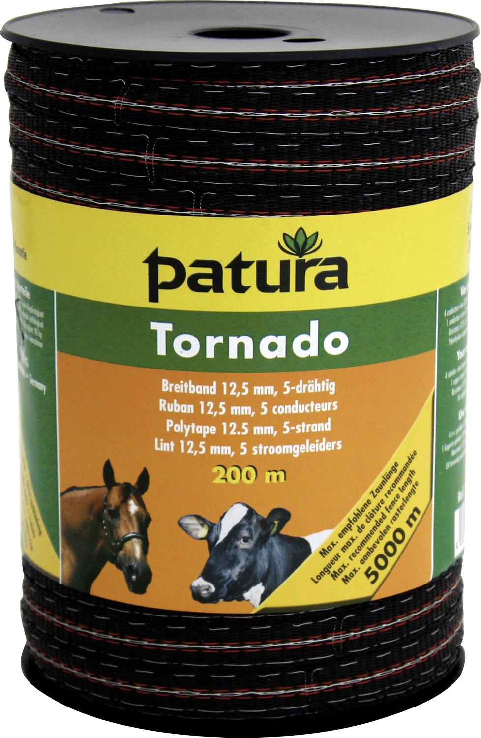 200 m Tornado Breitband 12,5 mm, 0,23 Ohm/m, 4xEdelstahl-, 1xKupferleiter, braun-orange
