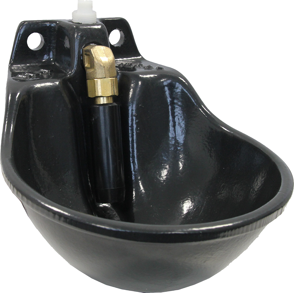 Rohrventil-Becken Mod. Ideal-K, kunststoffbeschichtete Gussschale