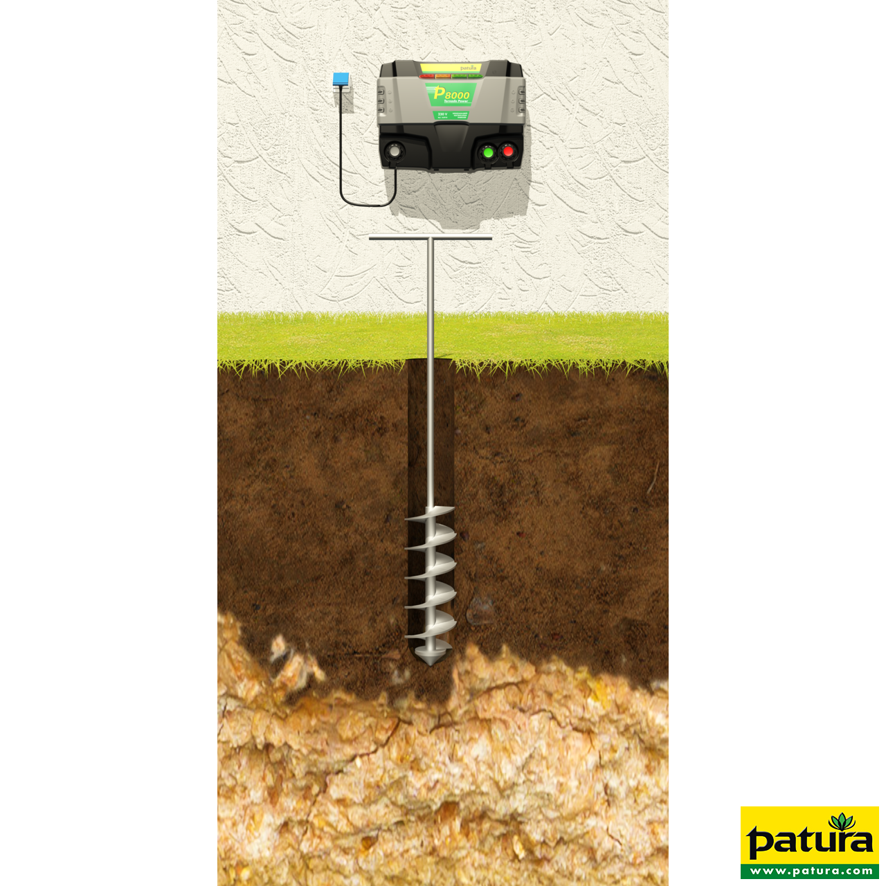 161606 Patura Bentonit Spezial-Erdungsmischung Erdloch bohren