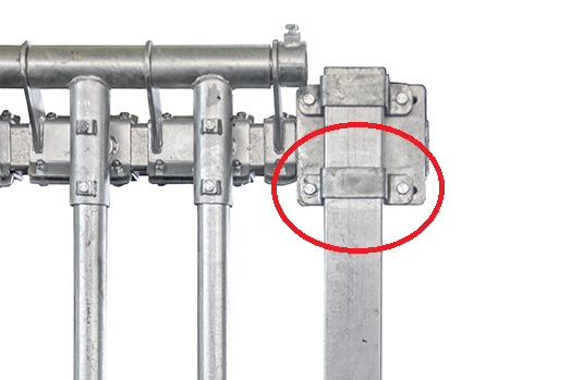 323919 Patura Volleschelle 90 mm x 90 mm, Beispiel Fingergatter