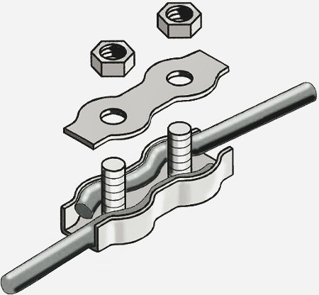 103910 Patura Seilverbinder 6 mm, Edelstahl
