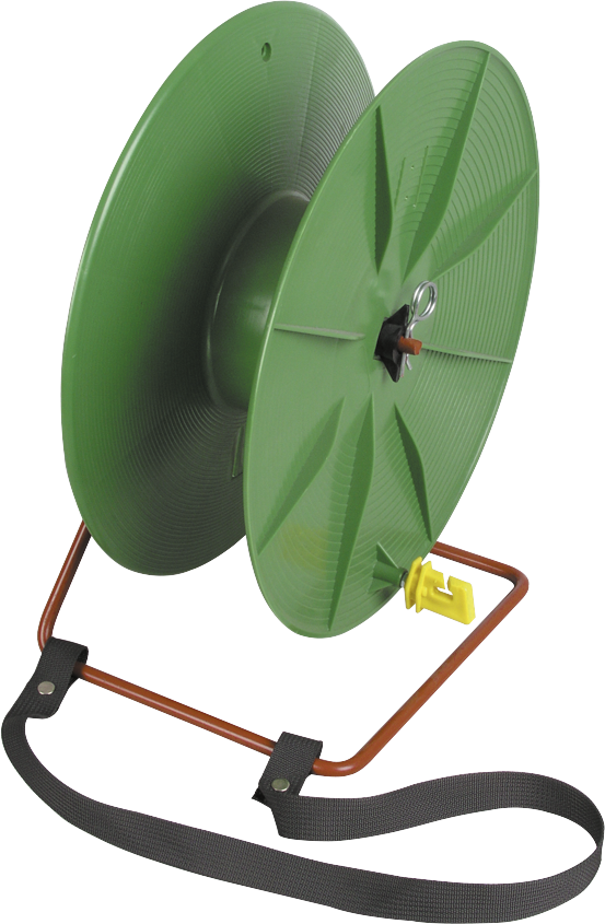 Breitbandhaspel mit Brusttragegestell