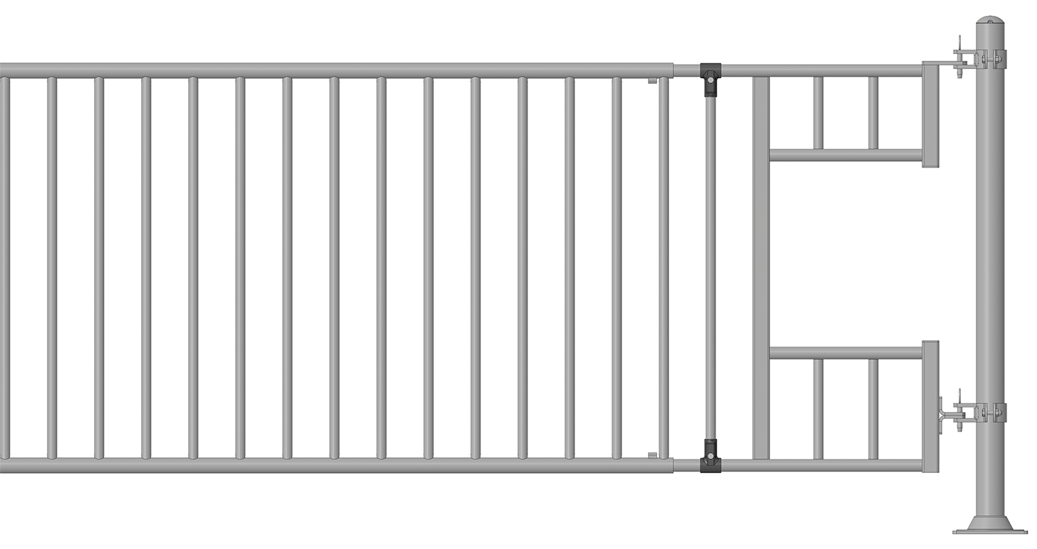 Einschubteil Becken, für Abtrennung Kälber
