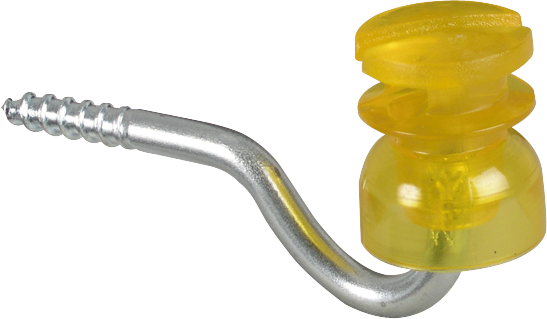 25 Stk. Cellidor-Schlitzisolator, mit Holzgewinde