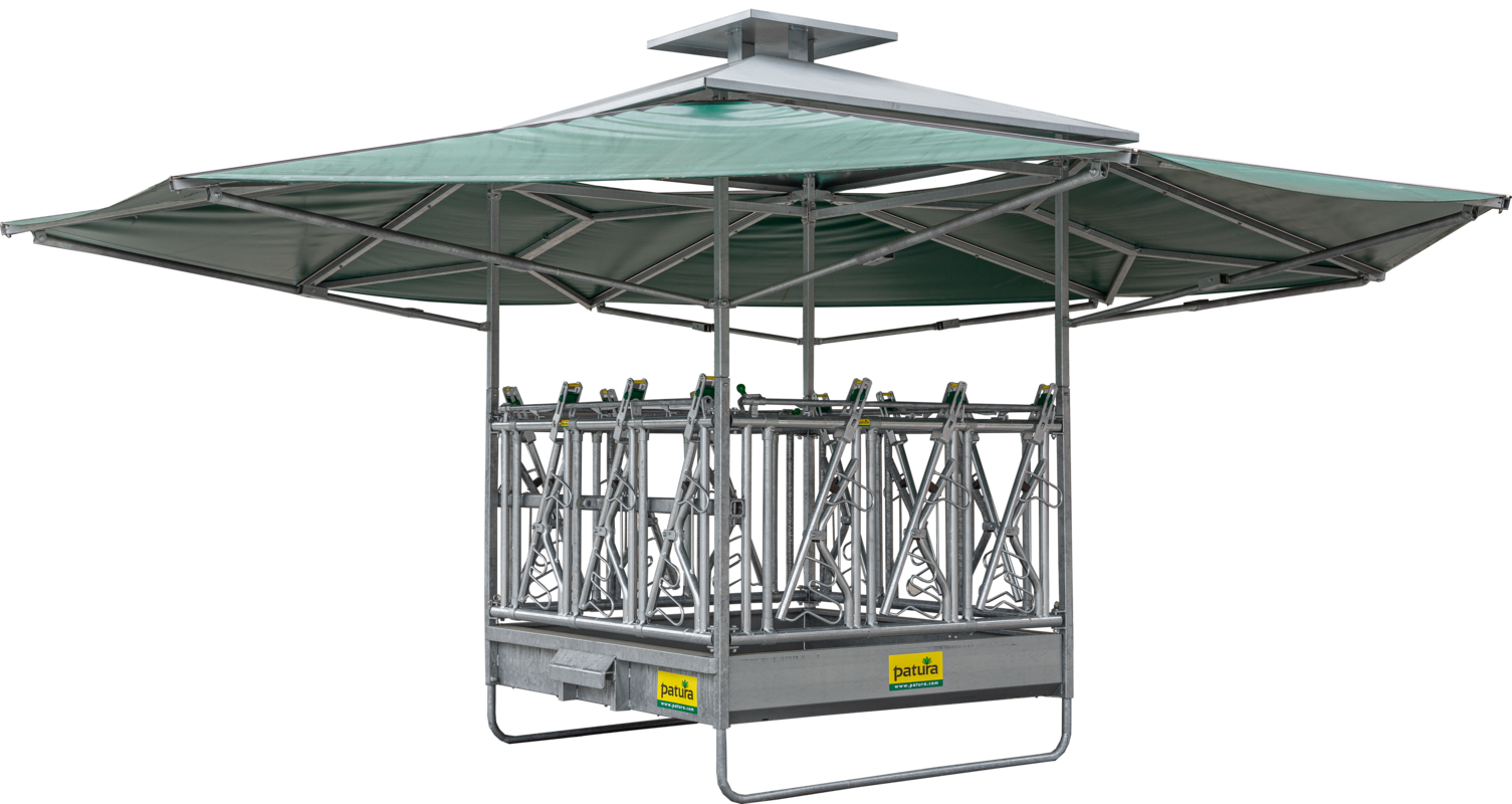 30353111 Patura Klima Viereckraufe mit Sicherheits-Fangfressgittern