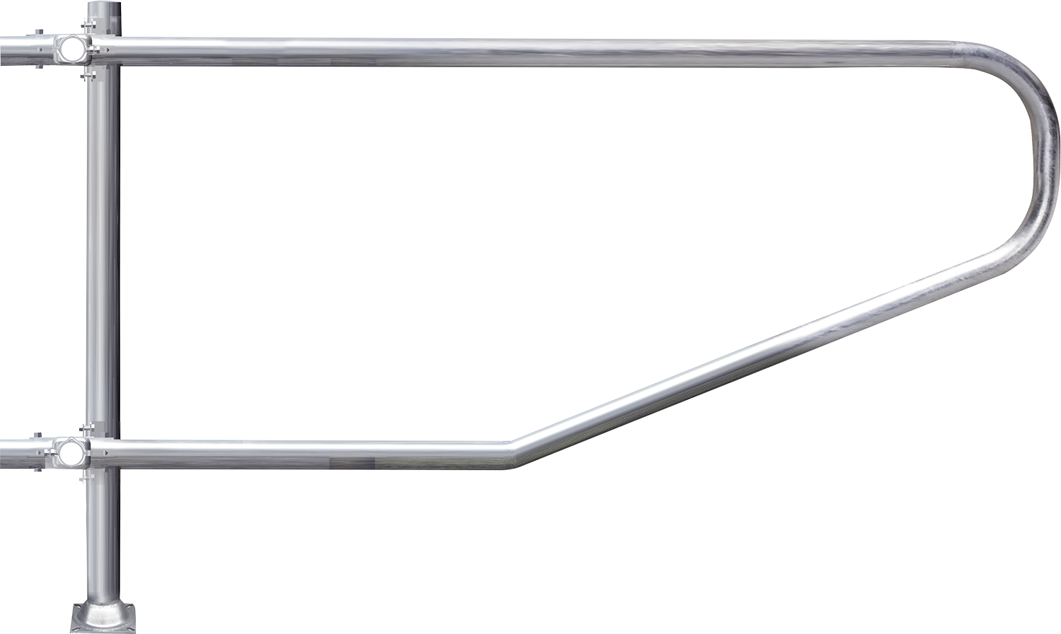 Liegeboxenbügel Universal, 48,3 mm, Länge 1,50 m, Höhe 0,70 m