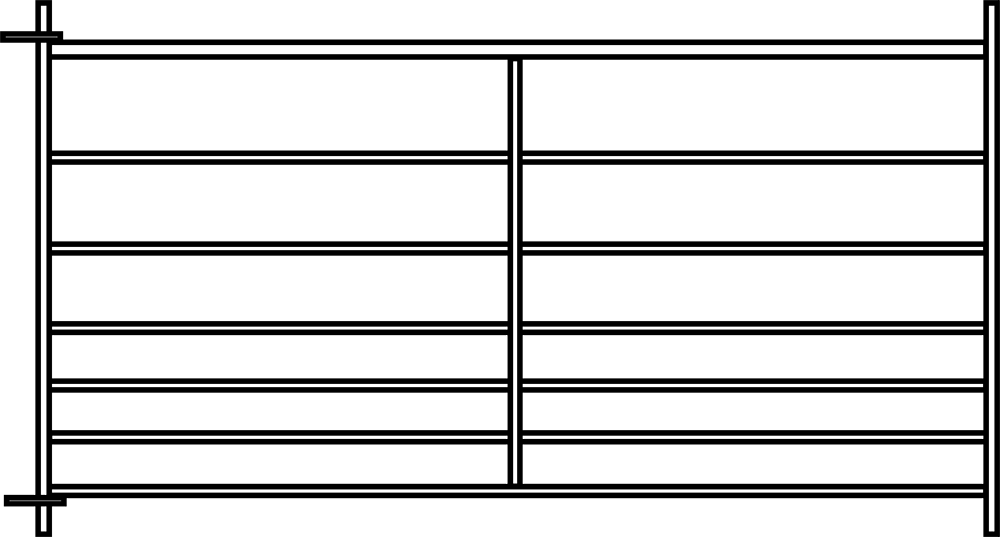 Steckfix-Horde, Länge 1,83 m, Höhe 0,92 m