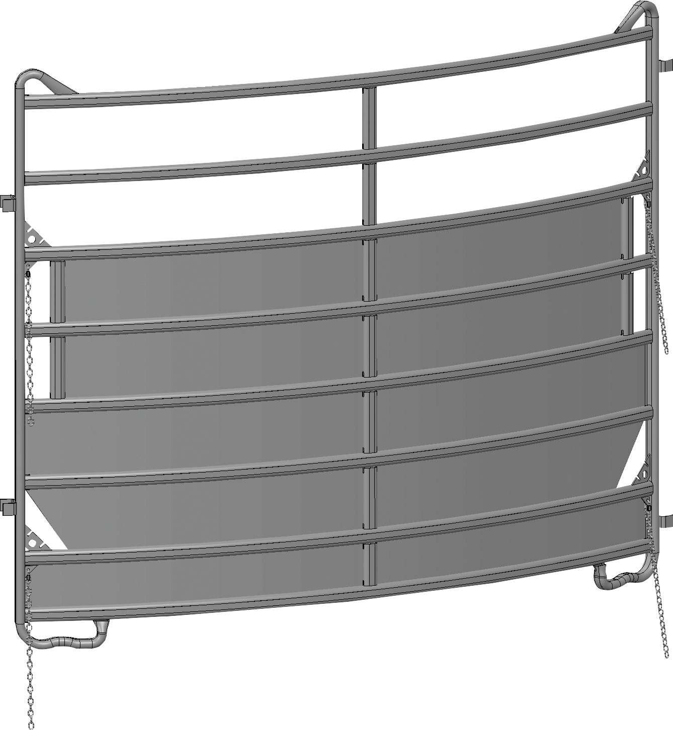 Kurvenpanel Plus, Länge 2,44 m, Höhe 1,94 m