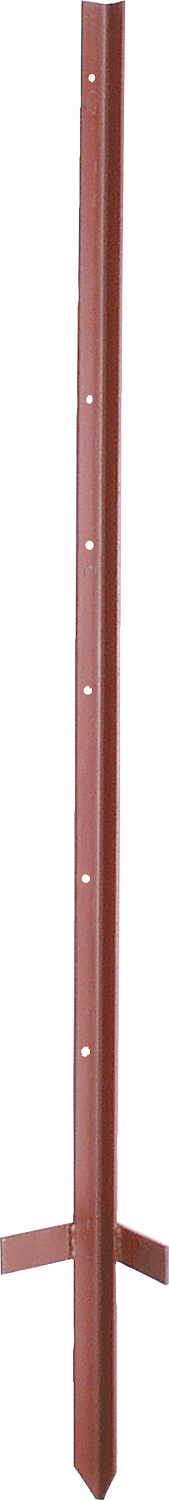 10 Stk. 1,15 m Winkelstahlpfahl, 2 mm stark, lackiert, mit Trittfuß