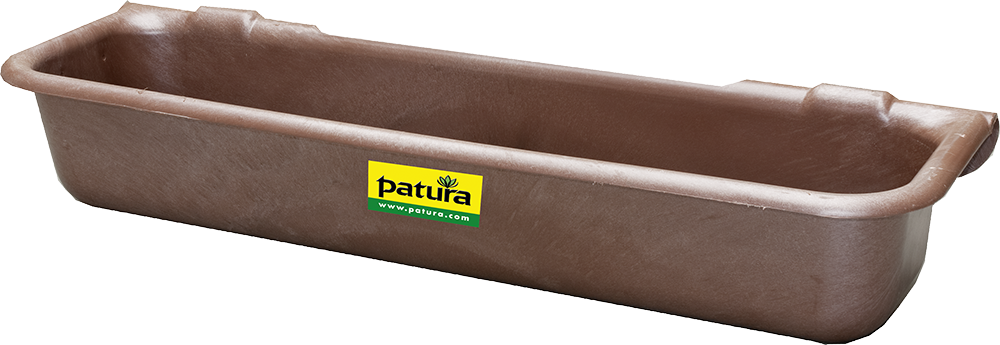 Kunststoff-Langtrog, 120 ltr. zum Einhängen in Rohre bis 2"