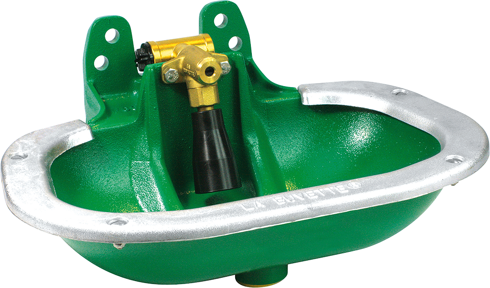 Rohrventilbecken Mod. F60, Polycoat, Messingventil 3/4"