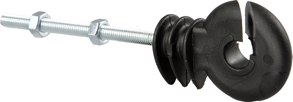 25 Stk. Ringisolator, langes metr. Gewinde M6x80mm