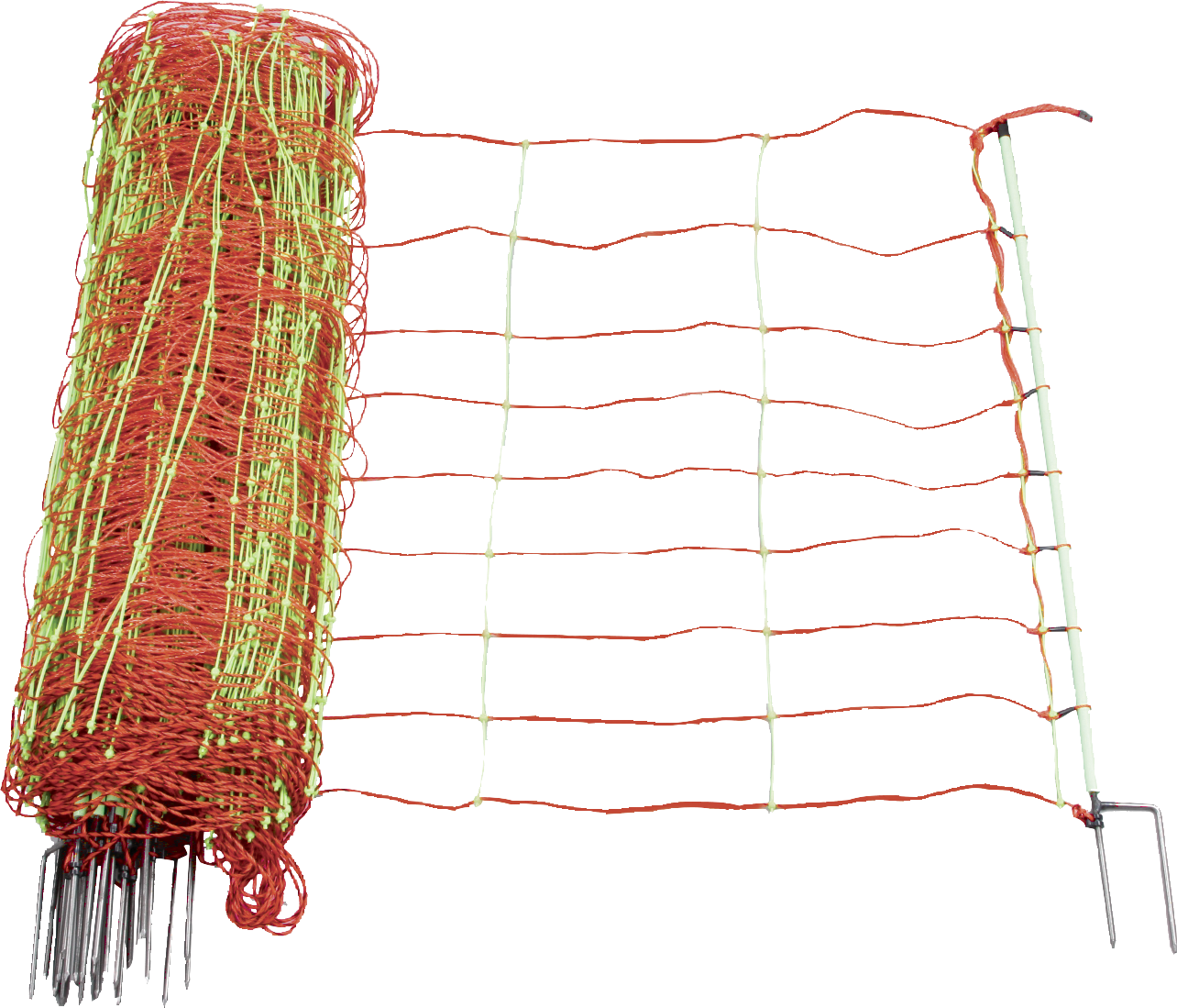 Elektrozaunnetz Kombi, Höhe 90 cm, mit Doppelspitze, 50 m