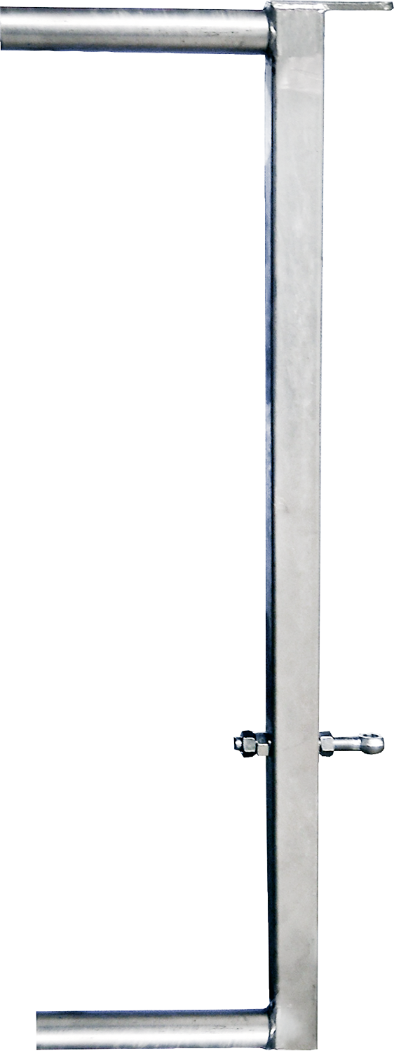 Abschlussrohr für Abtrennung V mit Lasche und Augenschraube