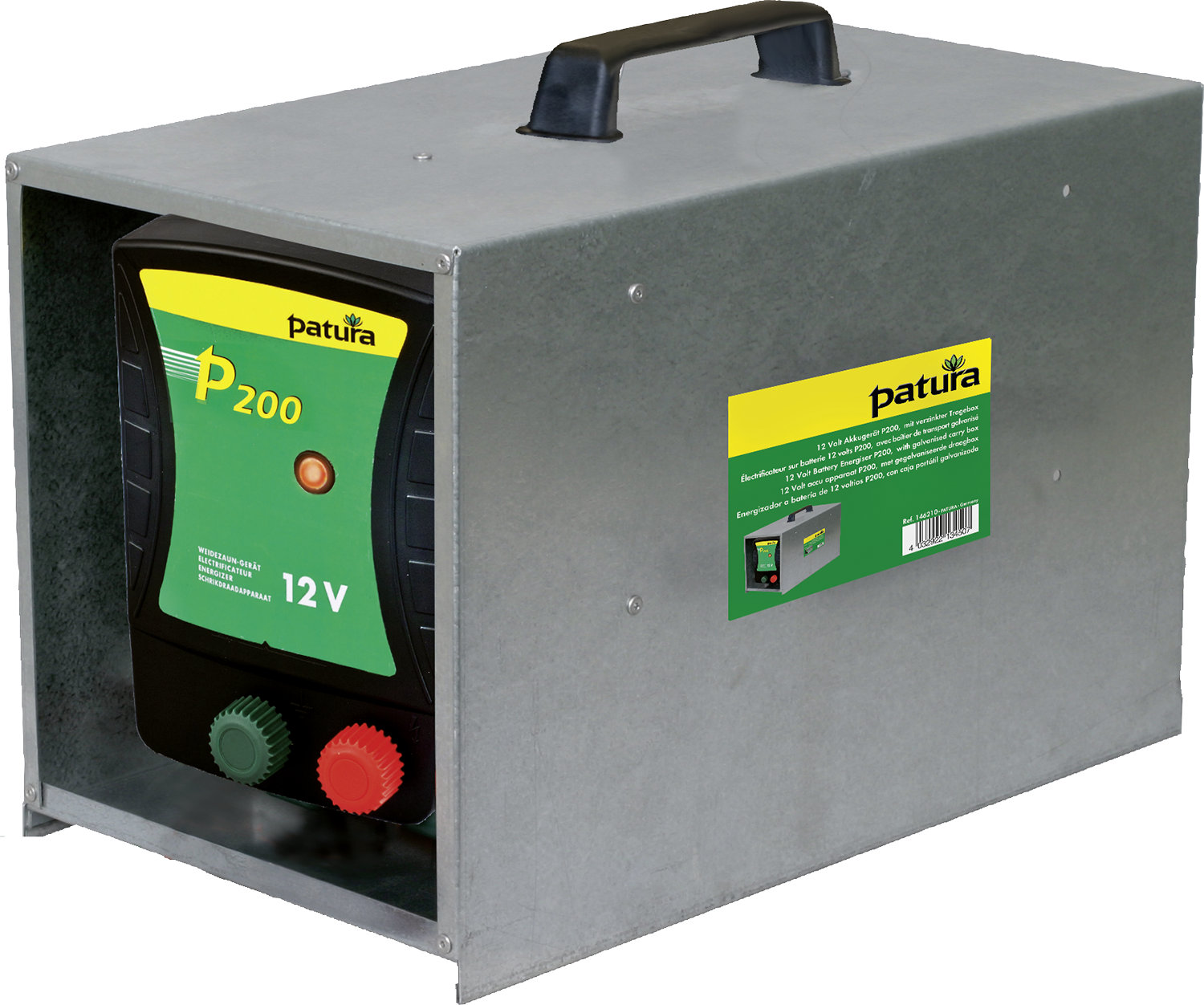 146210 Weidezaungerät Patura P 200 mit offener Tragebox