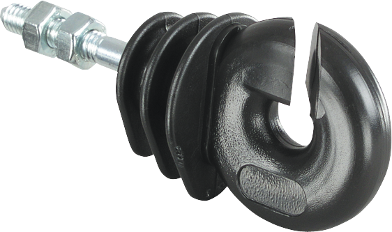 25 Stk. Qualitäts-Ringisolator, mit Gewinde M6, 6 mm Schaft